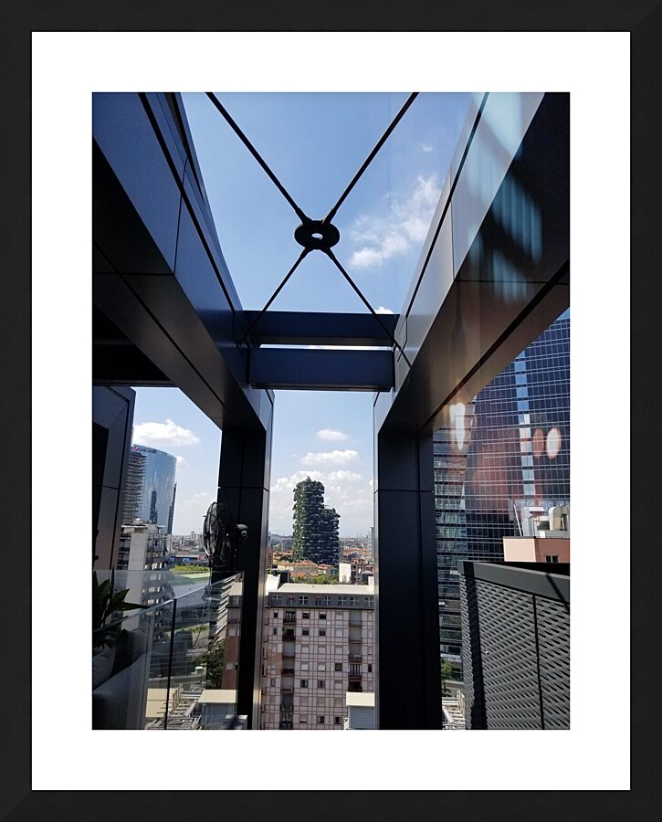 Top of Milanos City Views Picture Frame print