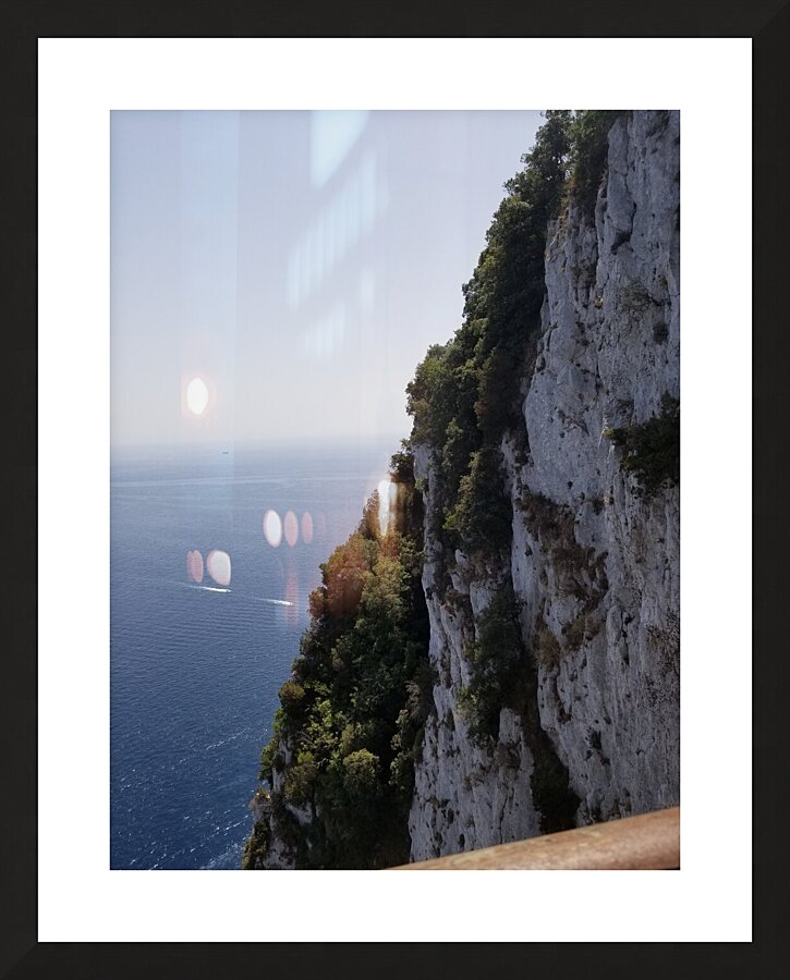 The Drop From Tiberius Castle Picture Frame print