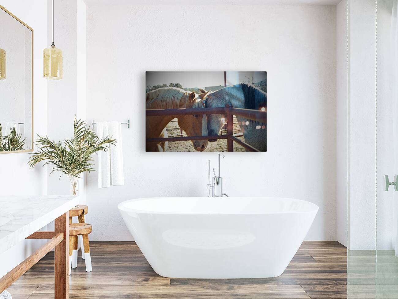 Horse Embrace  Reproduction