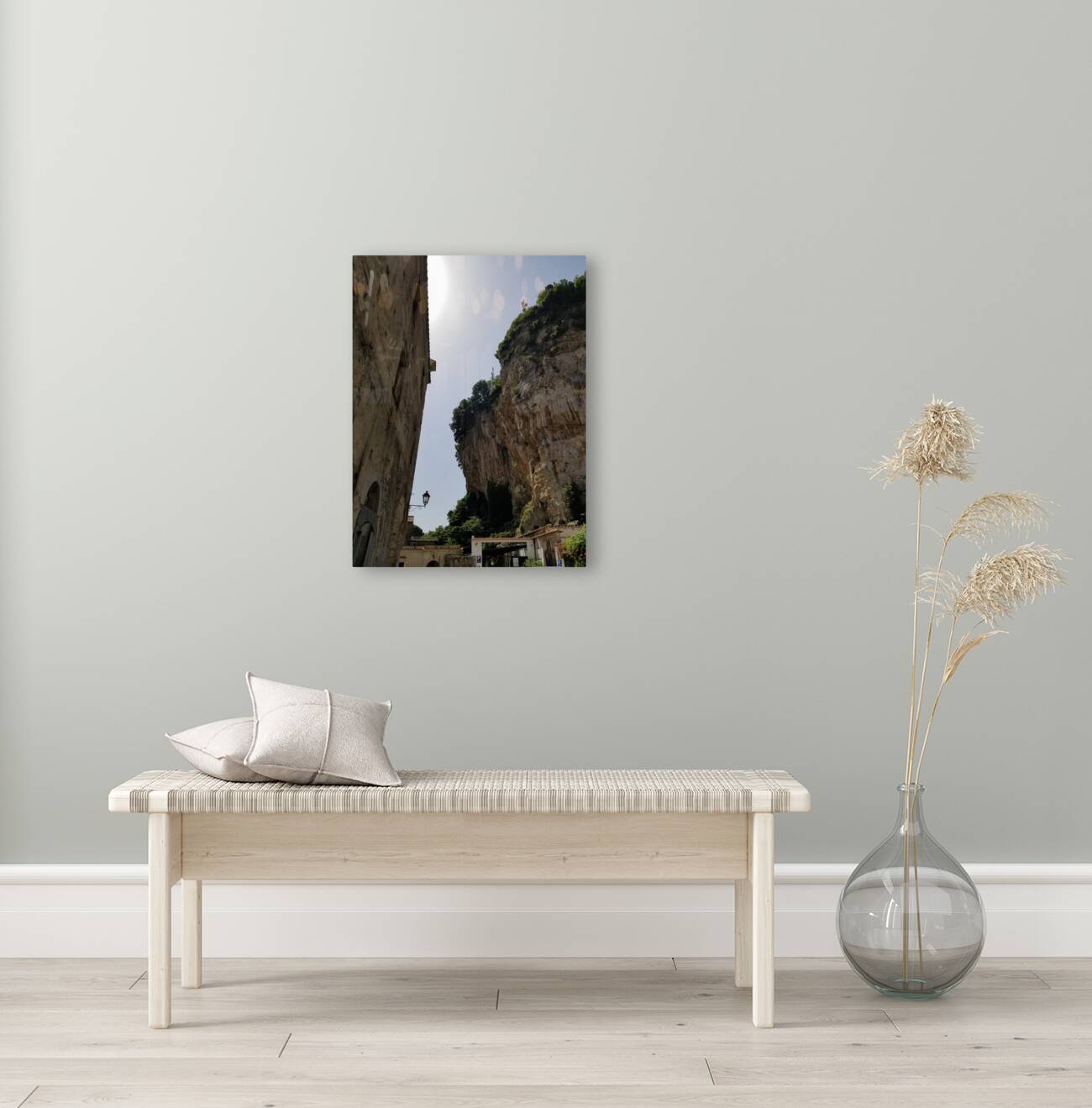 A City Built Amongst Mountains Reproduction