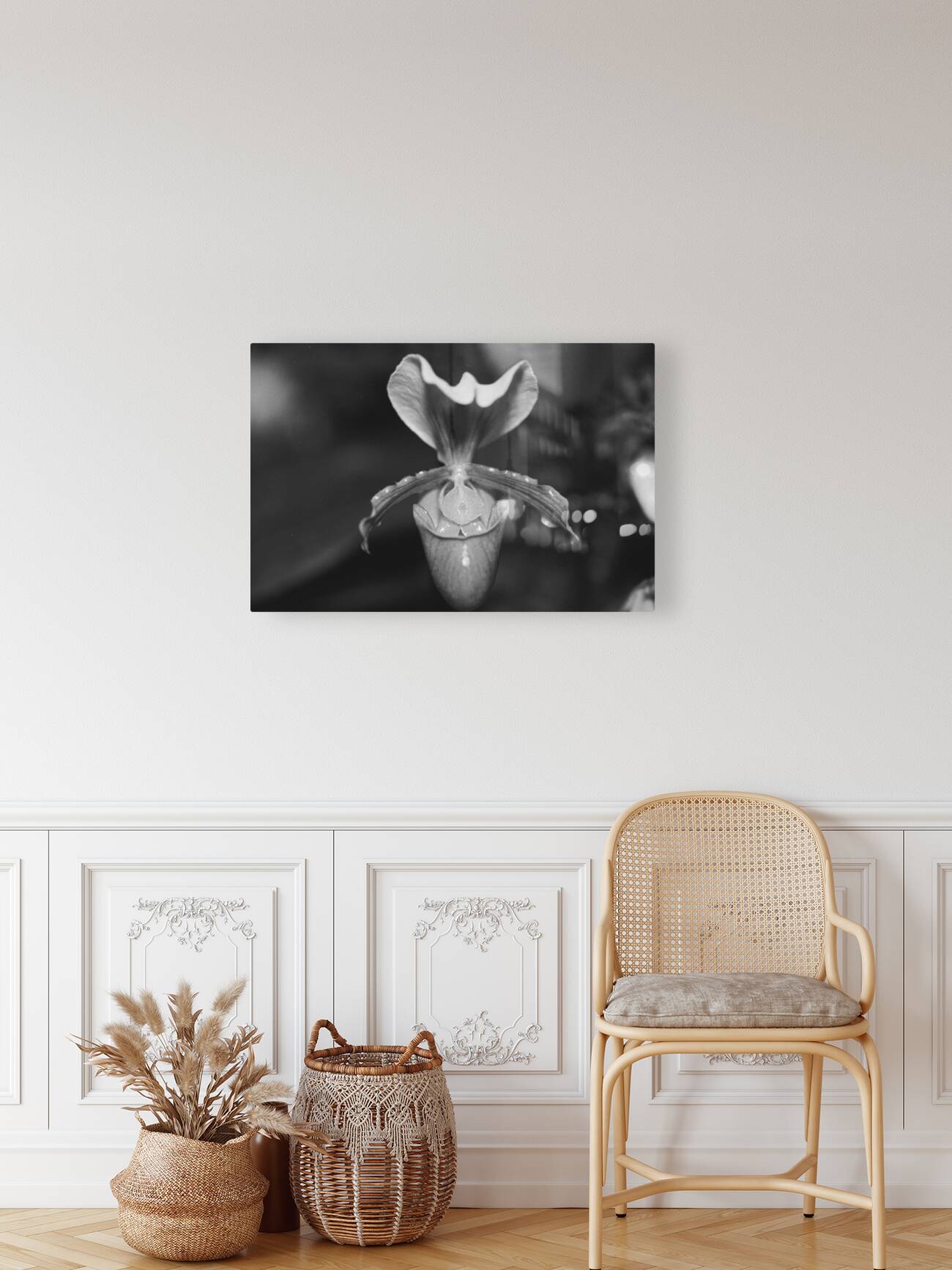 Black and White Orchid Series 2 Reproduction