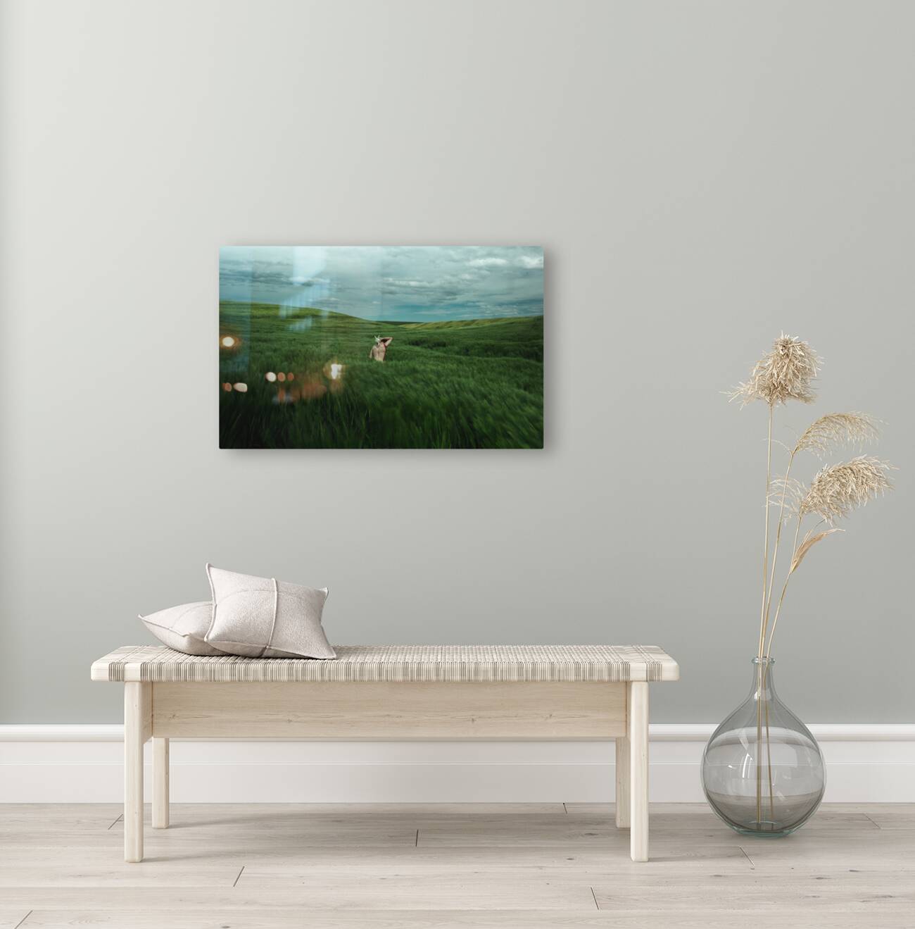 Woman In A Field Reproduction