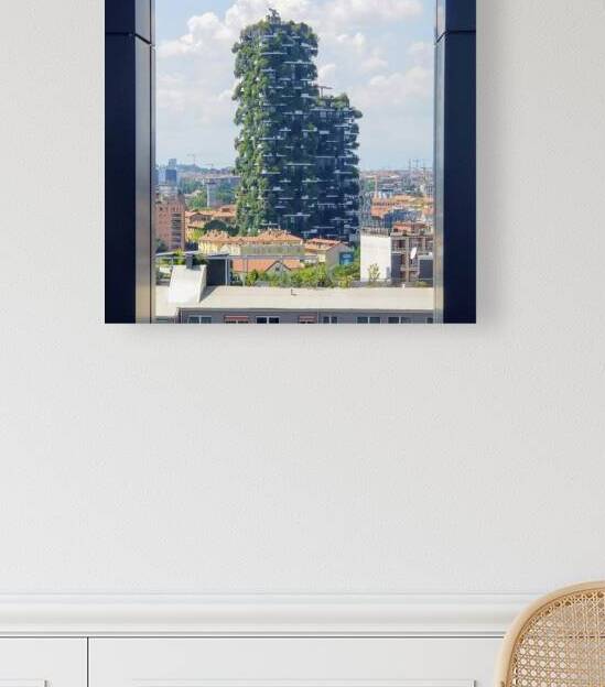 Milan View of Bosco Verticale by Bonnies Wall Art