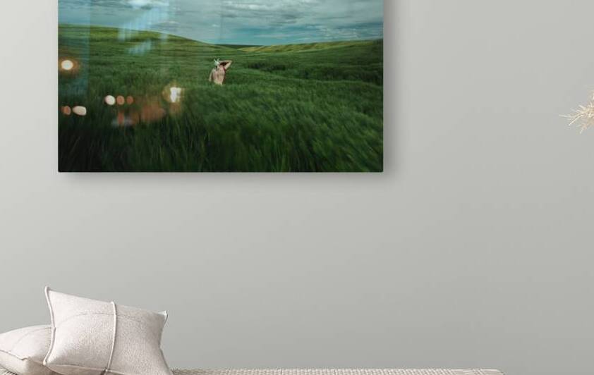Woman In A Field by Bonnies Wall Art