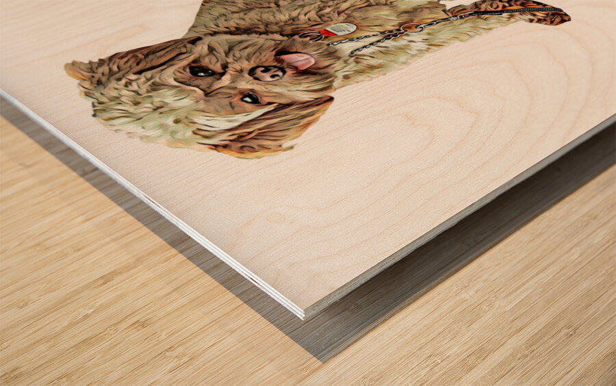 Charlie the Morkie Wood print