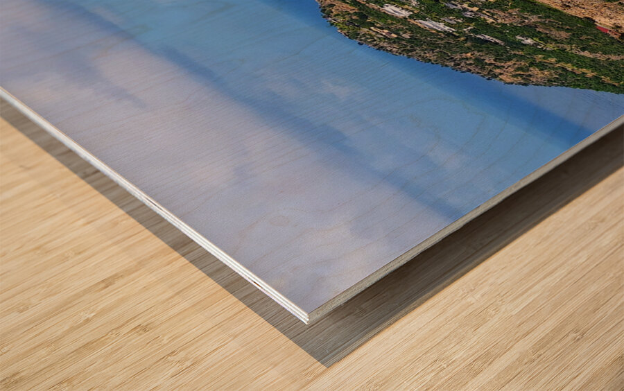 Poolside Views of St Barths Wood print