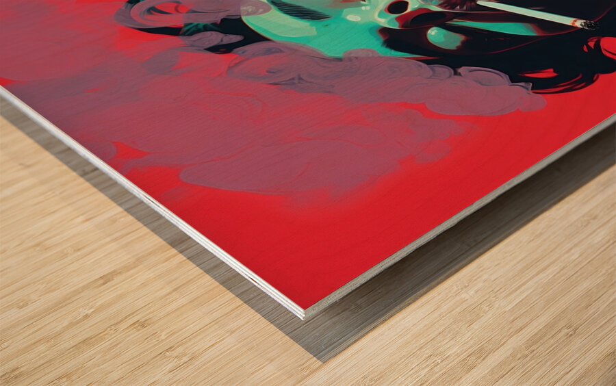 High as a kite Wood print