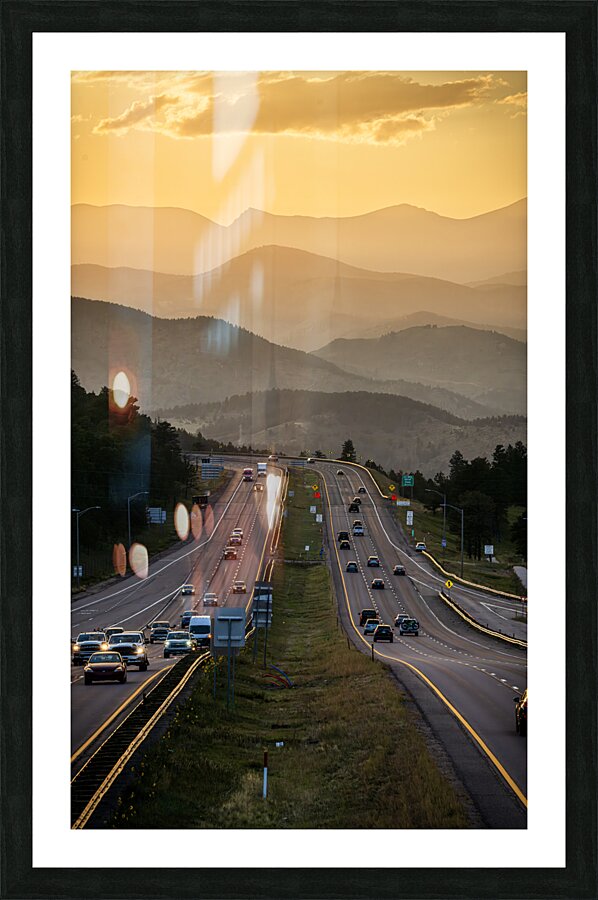 I70 denver Picture Frame print