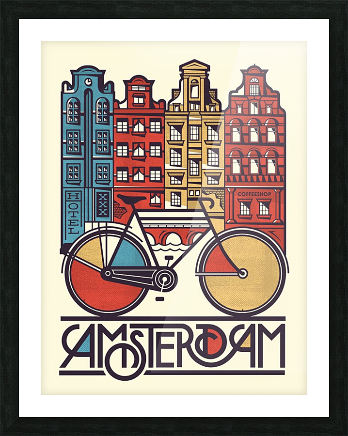 Amsterdam old Picture Frame print