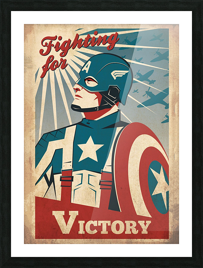 America Picture Frame print