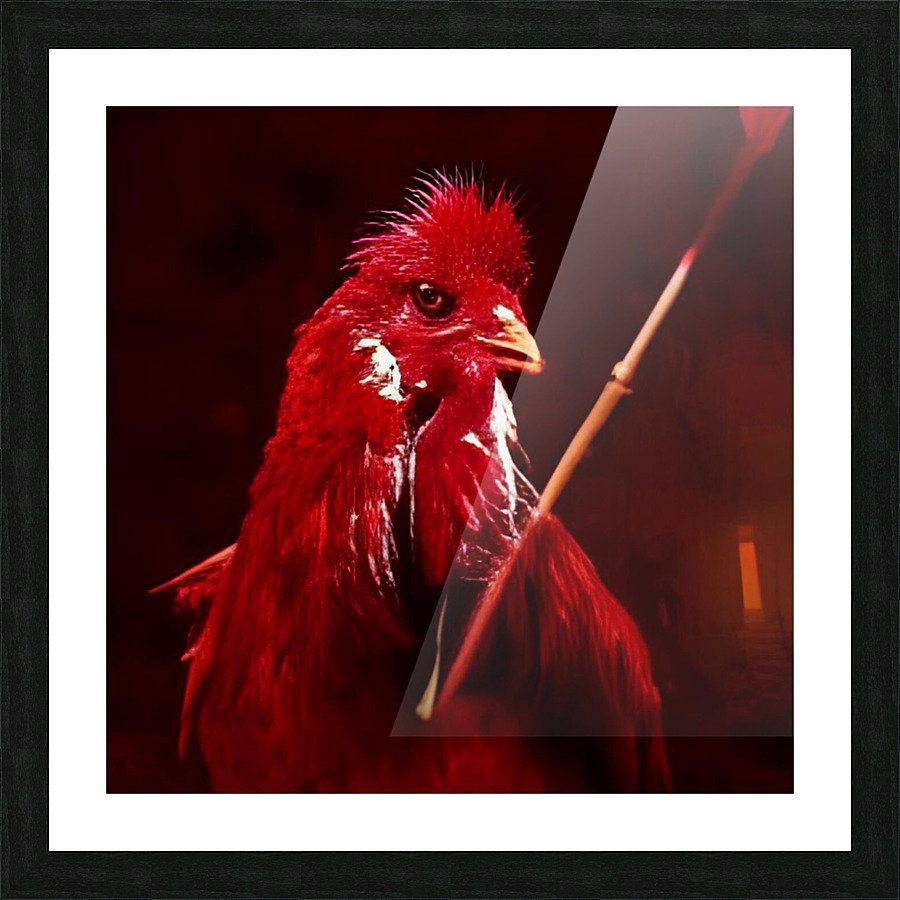 cock red Picture Frame print