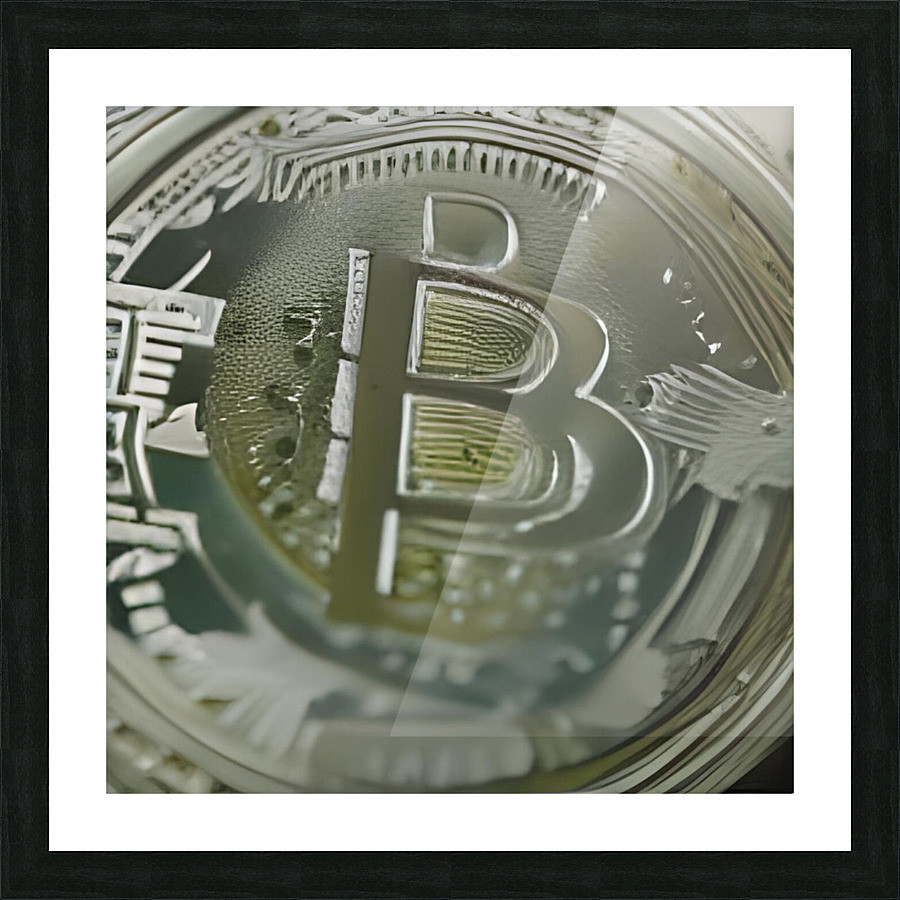 Bitcoin Picture Frame print