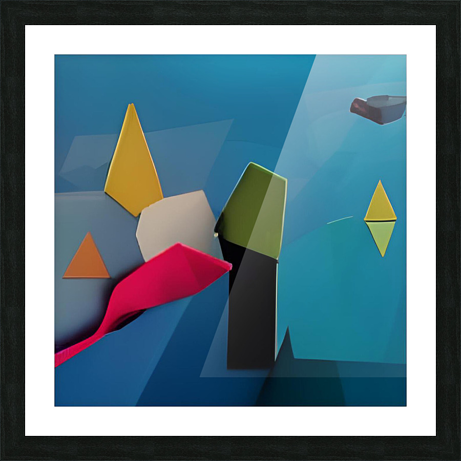 triangles Picture Frame print