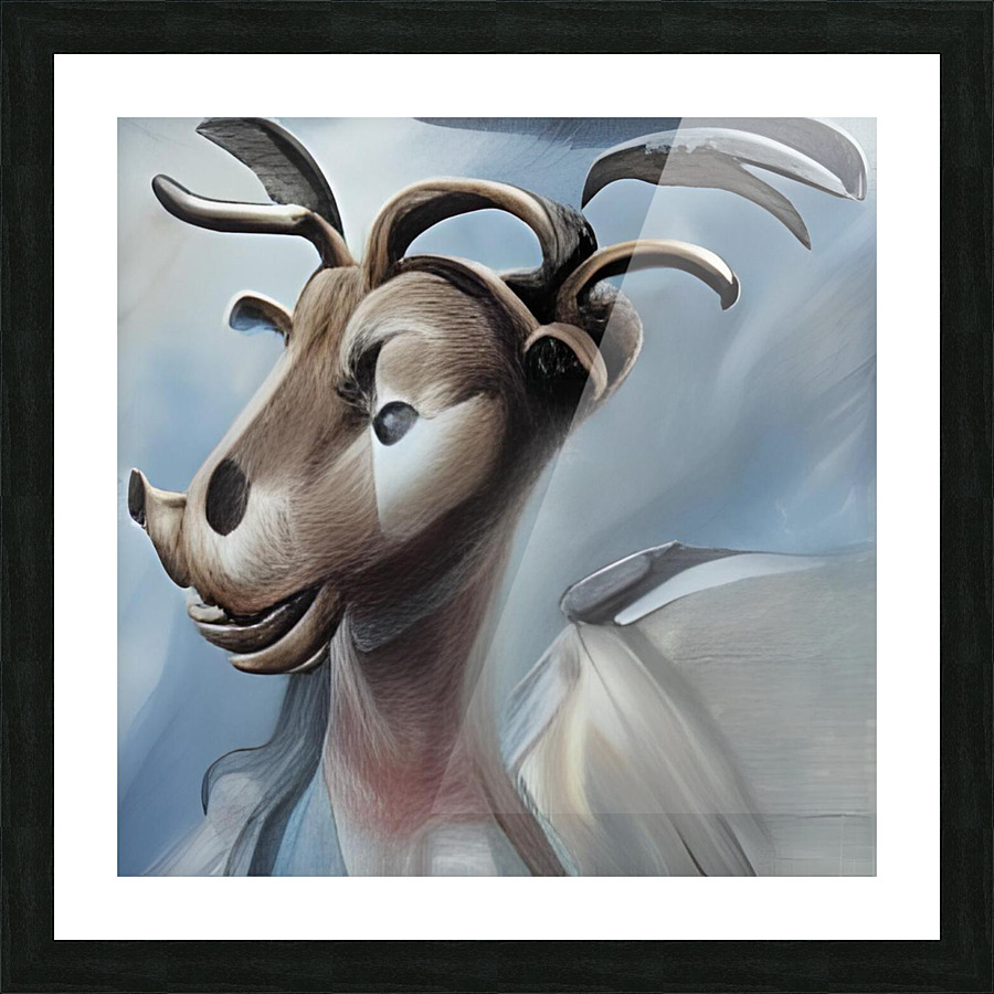goat Picture Frame print