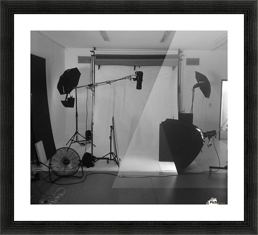 Black and White Studio Picture Frame print