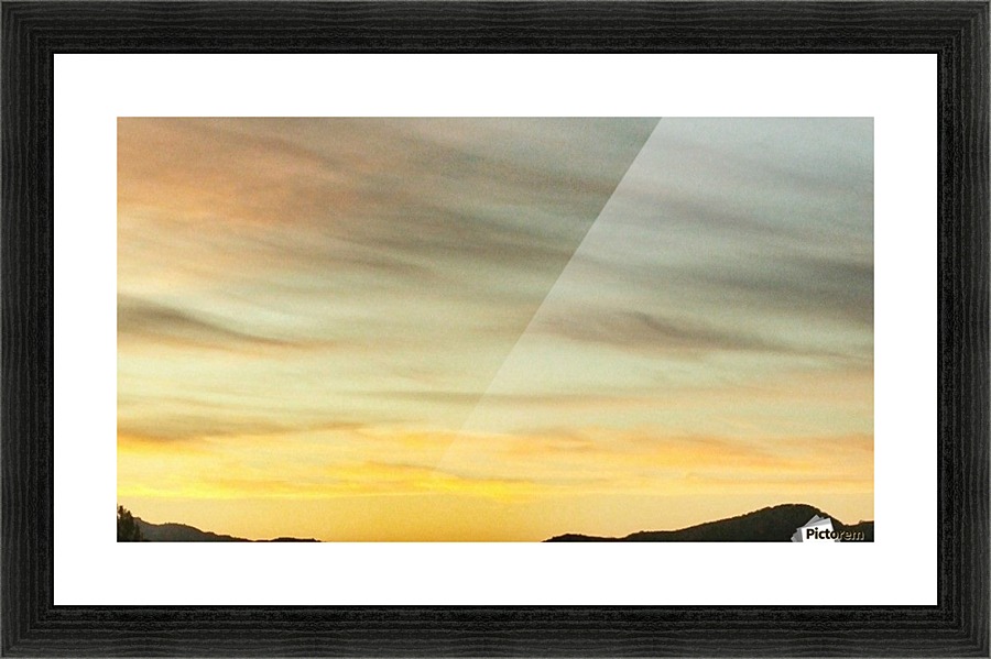 Feather clouds Picture Frame print