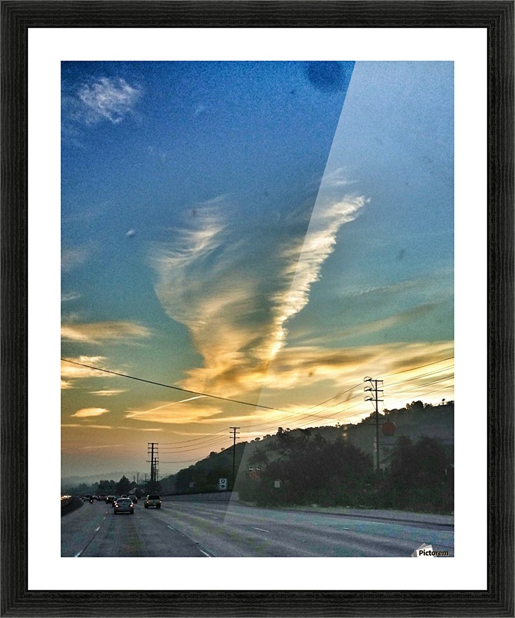 Cloud Whirlwind, California Picture Frame print
