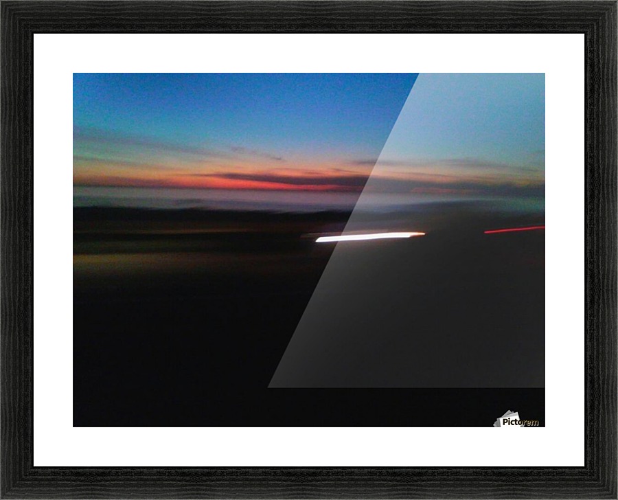 Night Streak Picture Frame print
