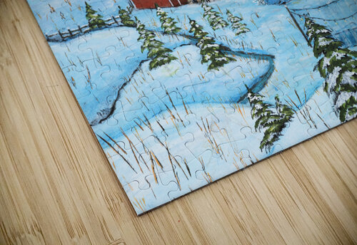 winter farm Sheila Newell puzzle