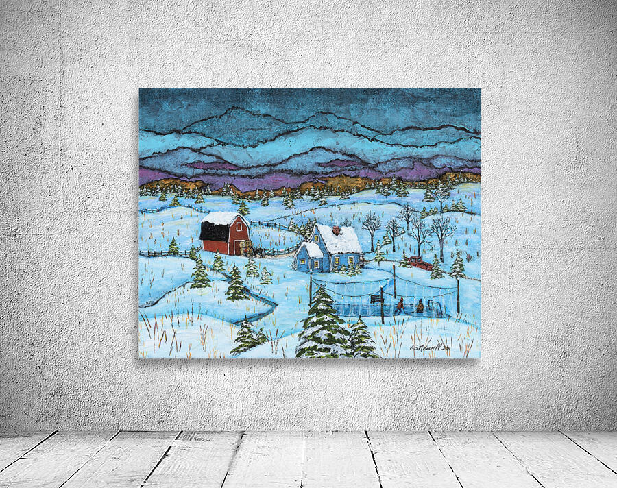 winter farm Wall Preview