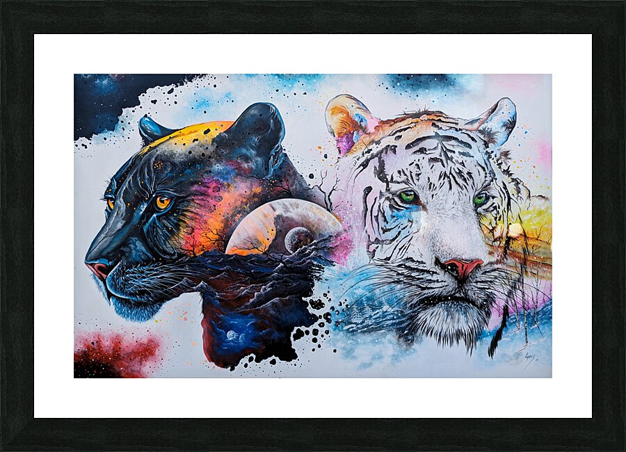 Ebony & Ivory Picture Frame print