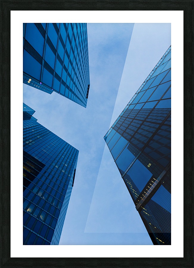 Three Scyscrapers  Picture Frame print