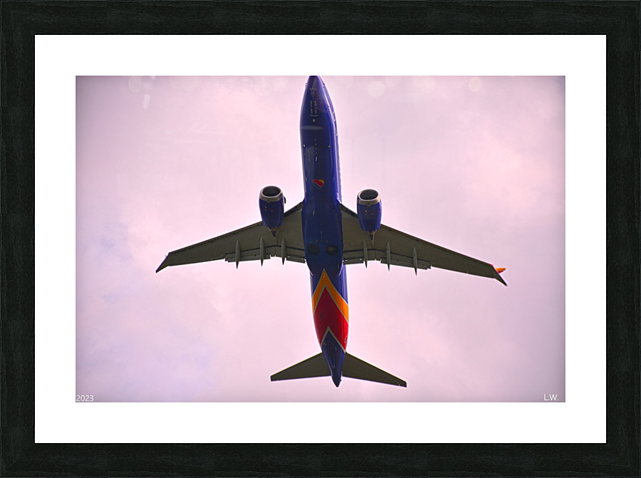  Underneath An Airplane Picture Frame print