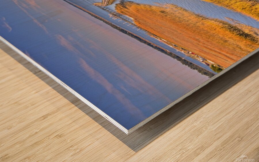 Looking Down On Port Royal Sound South Carolina  Wood print