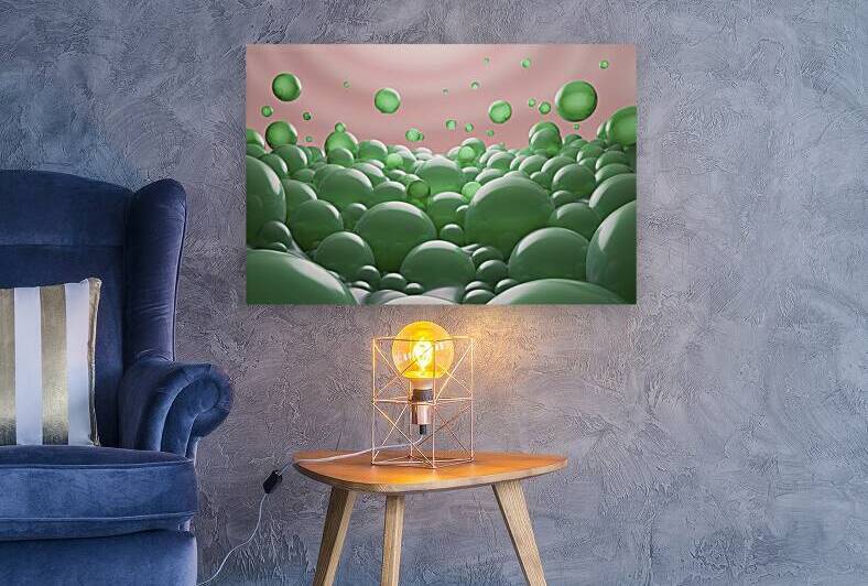 A mesmerizing abstract concept of green transluce by Aurel Dobre