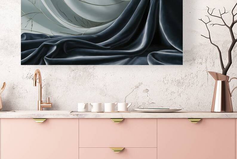 A captivating abstract artwork featuring a soft l by Aurel Dobre