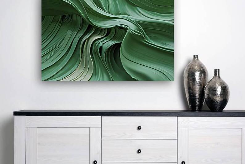 A captivating abstract art piece featuring a dyna by Aurel Dobre