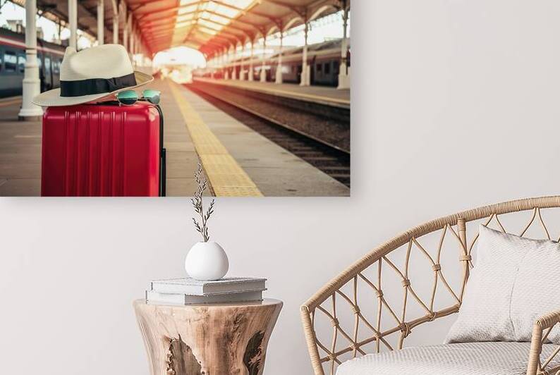 A vivid and picturesque photo of a bustling train by Aurel Dobre