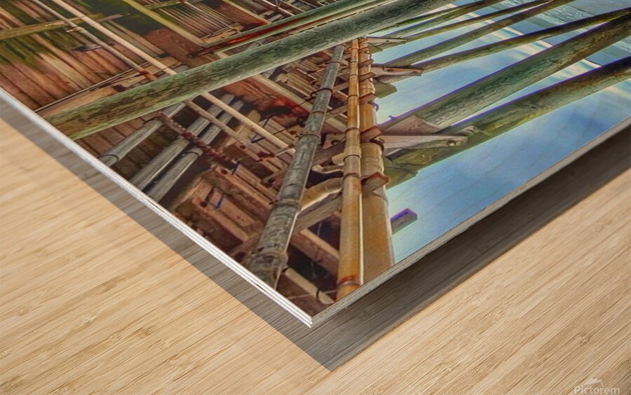 Beach Pier Wood print