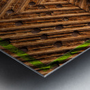 Rustic Geometr Metal print