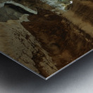 Golden Depths – Underground World Metal print