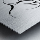 DANCE WITH ME W Metal print