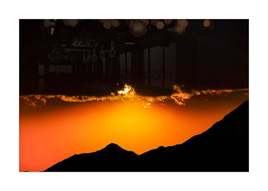 Fiery Dawn Picture Frame print