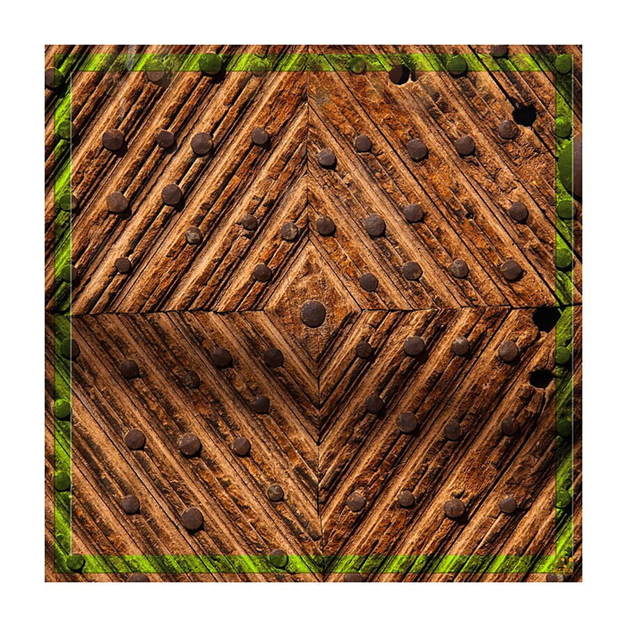 Rustic Geometr Picture Frame print