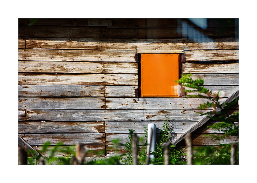 Wood  Fire Picture Frame print