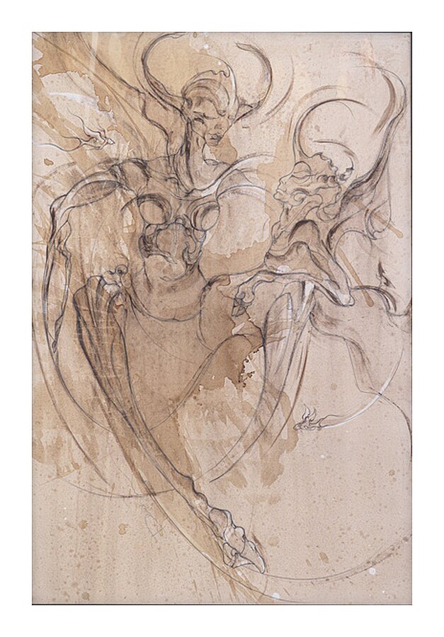 Ethereal Dialogue Picture Frame print