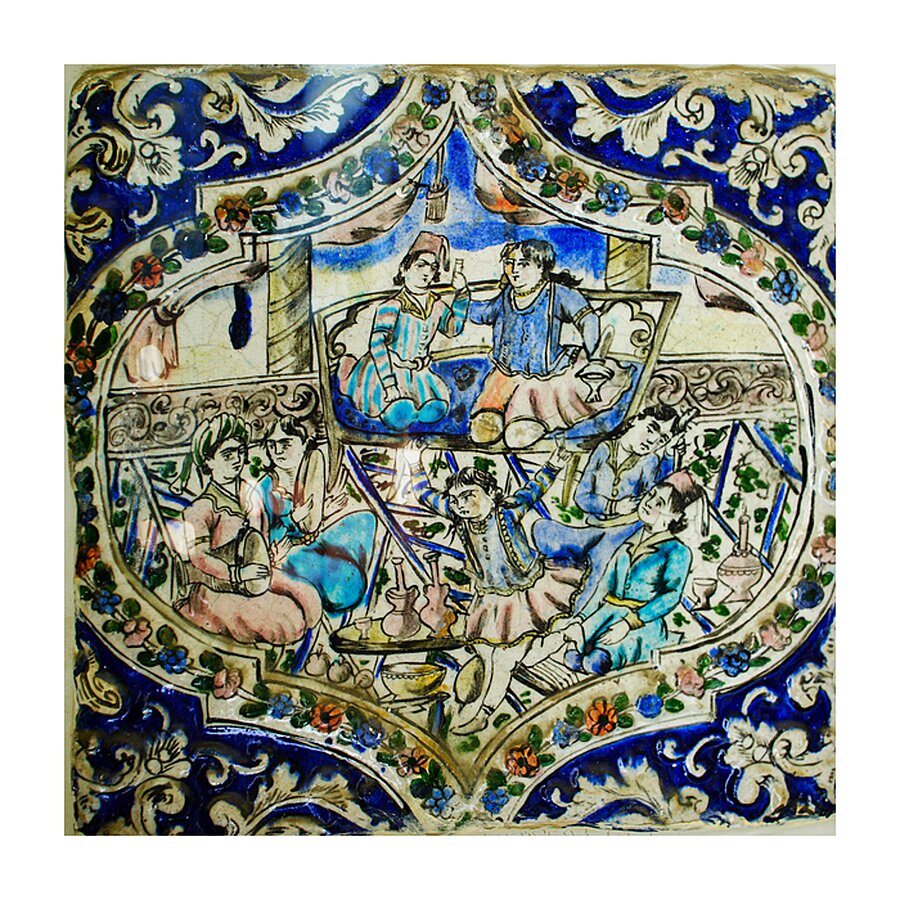 Persian Gathering Picture Frame print