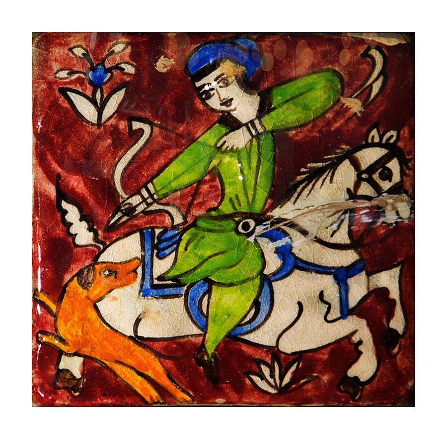 Persian Hunt Picture Frame print