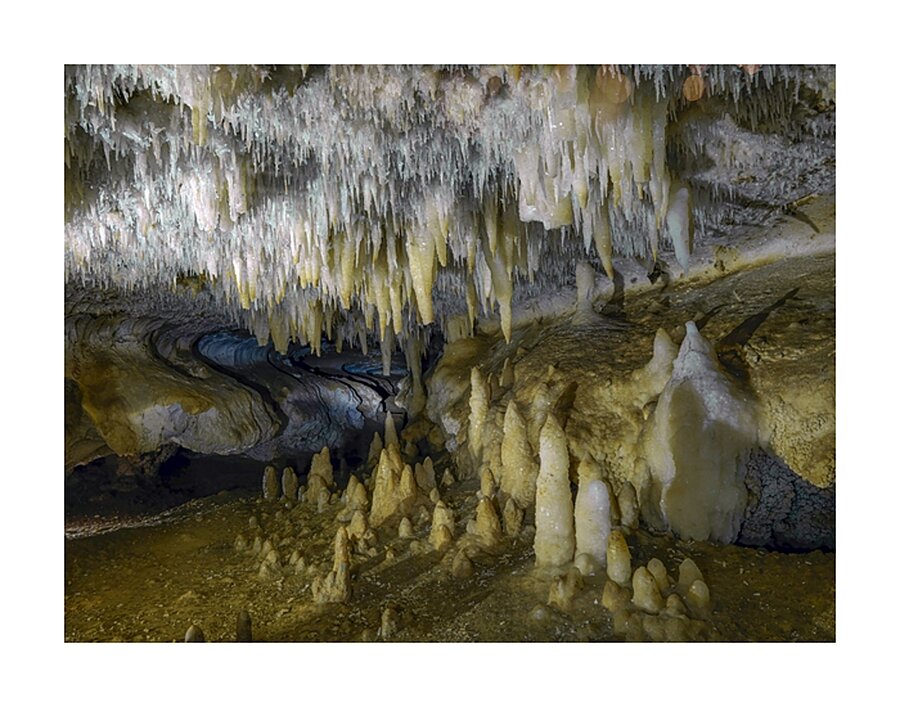 White Crown of Crystals Picture Frame print