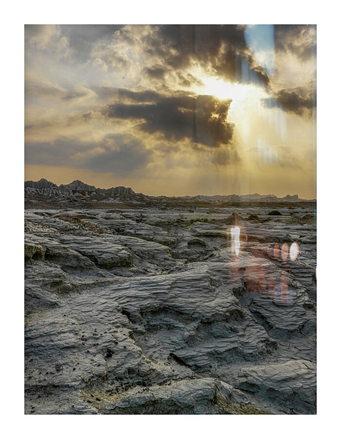Light Over Stone Picture Frame print