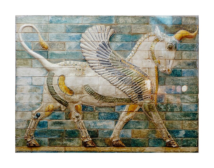Winged Guardian of Babylon Picture Frame print
