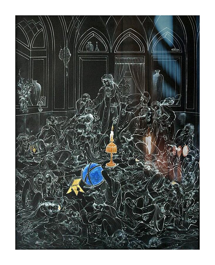 Burning Illuminates Picture Frame print