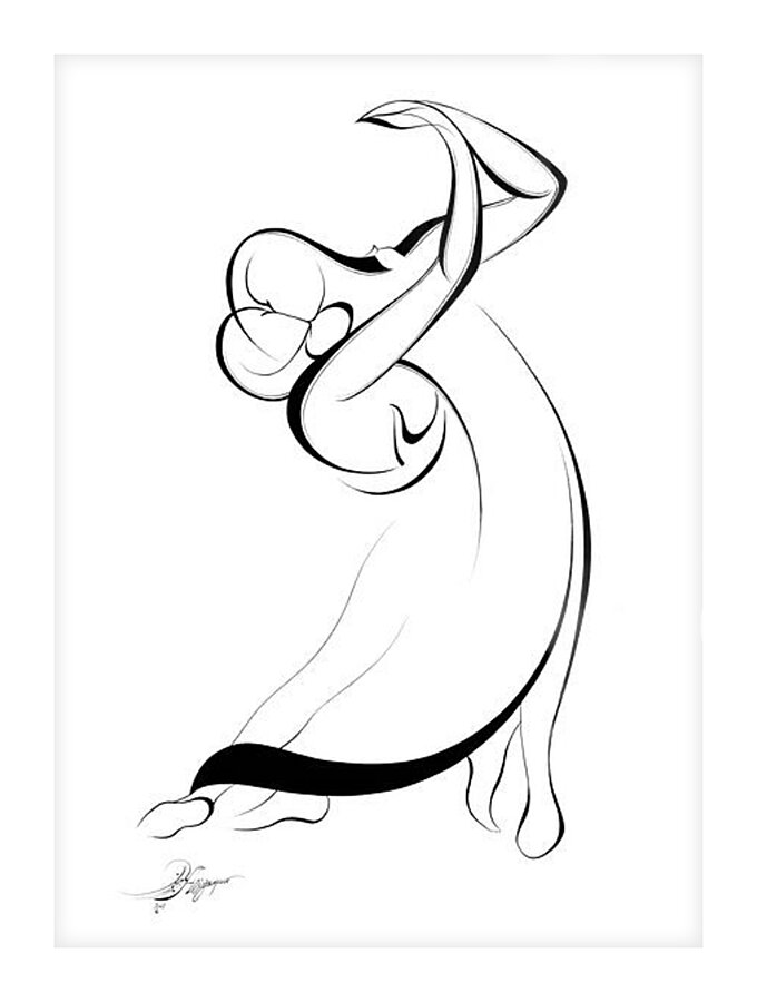 Dance of Love Picture Frame print