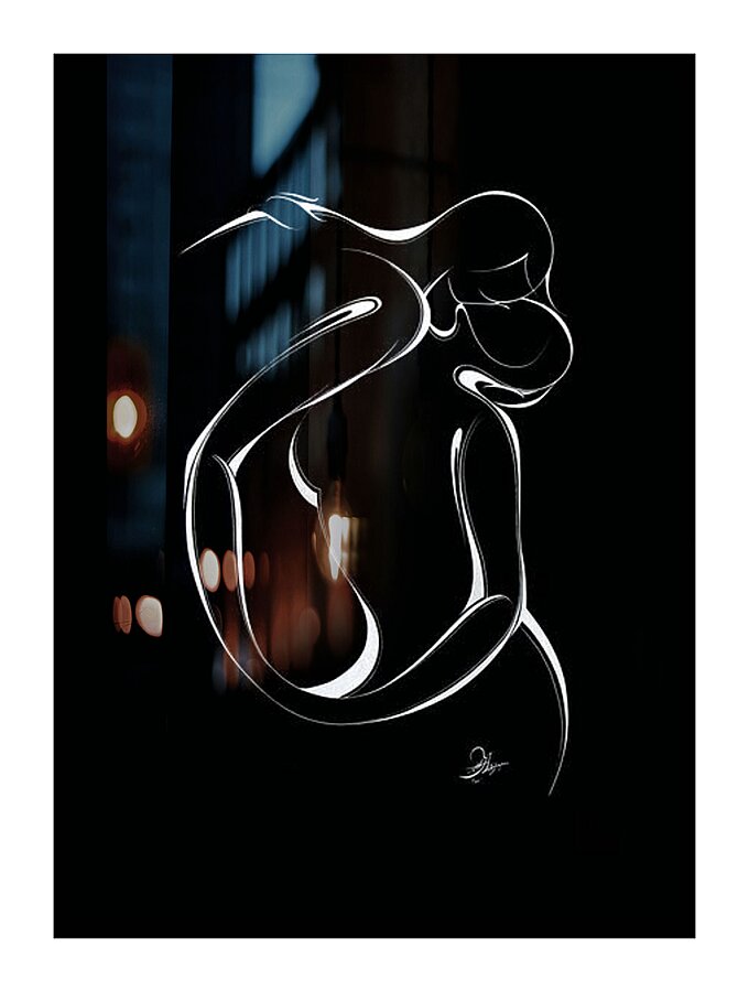 Silent Embrace Picture Frame print