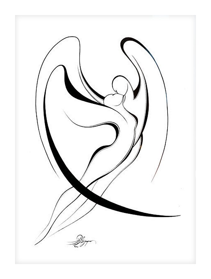 Wings of Love Picture Frame print