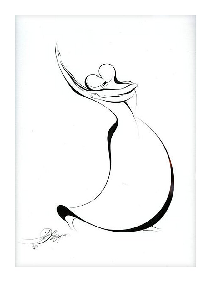 Embrace of Light Picture Frame print